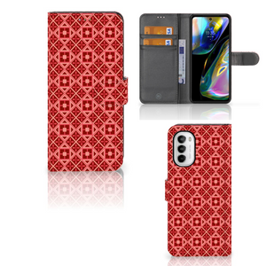 Motorola Moto G52 | Moto G82 Telefoon Hoesje Batik Rood