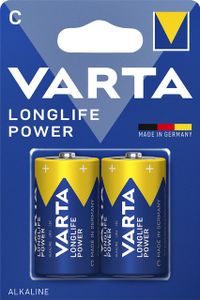 Batterij Varta Longlife Power 2xC