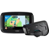 TomTom Rider 500 Europa + Cardo Scala Rider Freecom 4 Plus Single