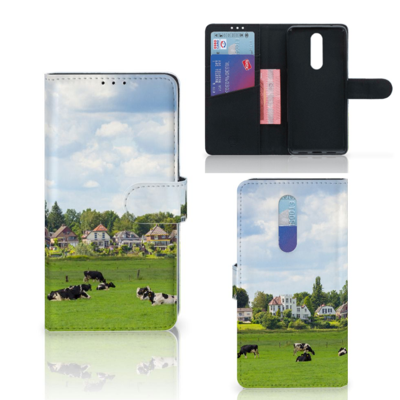 OnePlus 7 Pro Telefoonhoesje met Pasjes Koeien OnePlus 7 Pro Telefoonhoesje met Pasjes Koeien