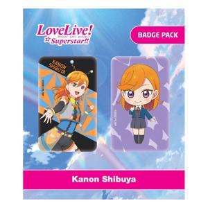 Love Live! Pin Badges 2-Pack Kanon Shibuya