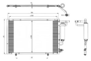 Condensor, airconditioning 350395