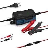 ANSMANN Intelligente 5-traps acculader 6V 12V / 1A met LED-display voor loodzuuraccu's voor auto, motor en bestelwagen