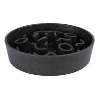 District 70 BAMBOO Dog Slow Feeder, 28 cm, Dark Grey