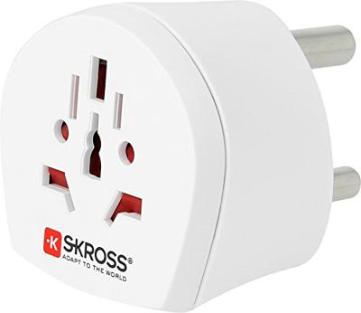 SKROSS | 1.500224-E | World to South Africa | Internationale reisadapter Zuid-Afrikaanse stekker en universele stekker. Spanning en vermogen: 100V - 1600W / 250V – 4000W.