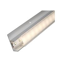 Paulmann 70862 Profiel Socle Diffuser 100 cm LED-kanalen Aluminium geanodiseerd, Satijn lijsten aluminium, kunststof Streep