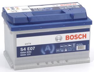 Bosch Blue auto accu S4E07 - 65Ah - 650A - aangepast voor voertuigen met start-stopsysteem S4E07