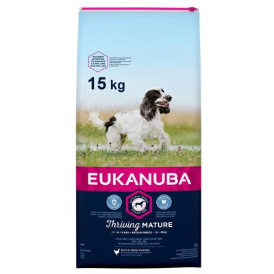 Eukanuba Mature Medium Breed kip hondenvoer 15 kg Eukanuba Mature Medium Breed kip hondenvoer 15 kg