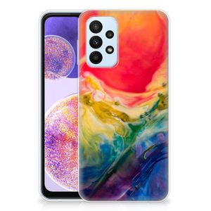 Hoesje maken Samsung Galaxy A23 Watercolor Dark