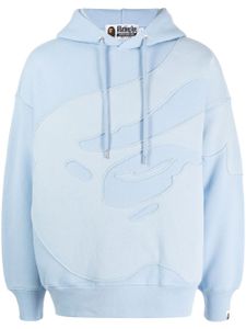 A BATHING APE® hoodie à logo brodé - Bleu