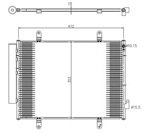 Condensor, airconditioning 350371