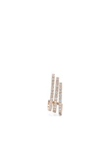 Botier boucle d'oreille Kismet en or rose 18ct pavées de diamant