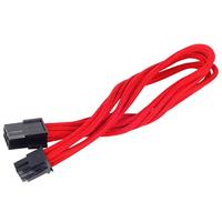 SilverStone SST-PP07-IDE6R - verlengkabel 25cm 6pin naar PCI-E 6pin, rood
