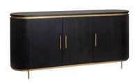 Tower Living Dressoir Rivello Mangohout - zwart / goud