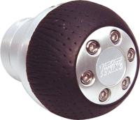 Pookknop aluminium/zwart rond 2512788