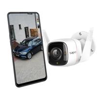 TP-Link Tapo C320WS WiFi 2.5K bewakingscamera, binnen en buiten, IP66, 30m nachtzicht, 2-weg audio, bewegingsdetectie, SD-Kaart tot 256 GB, compatibel, compatibel met Alexa en Google