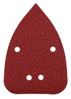 kwb Muisschuurpapier, 96 x 136 mm, van korund met korrel 80, 120, 240, zonder gereedschap, verlijming van kunsthars en versterkte papierdrager voor het slijpen van hout en metaal