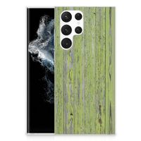 Samsung Galaxy S22 Ultra Bumper Hoesje Green Wood - thumbnail