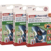 tesa POWERSTRIPS® Poster Dubbelzijdig plakband Wit Inhoud: 60 stuk(s) - thumbnail