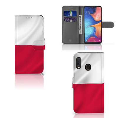 Samsung Galaxy A20e Bookstyle Case Polen Samsung Galaxy A20e Bookstyle Case Polen