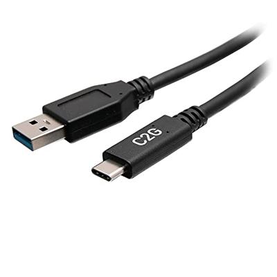C2G 1.5ft USB-C Male naar USB-A Male kabel - USB 3.2 Gen 1 (5Gbps)