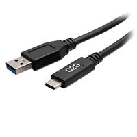 C2G 1.5ft USB-C Male naar USB-A Male kabel - USB 3.2 Gen 1 (5Gbps)