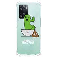 OPPO A57 | A57s | A77 4G Stevig Bumper Hoesje Cactus Poo