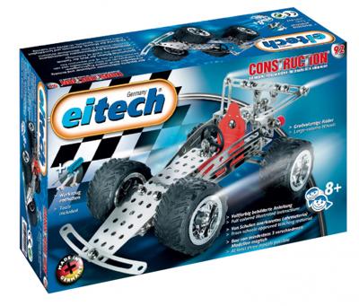Eitech constructieset racewagen / quad staal zilver 180 delig Eitech constructieset racewagen / quad staal zilver 180 delig