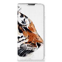 Bookcase Motorola Moto E20 Watercolor Tiger - thumbnail