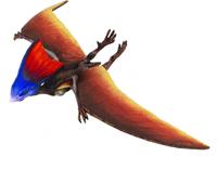 Safari speeldier tapejara junior 11 x 7,5 cm rood/blauw