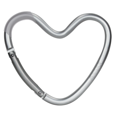 Dooky Hook Heart Matt Silver