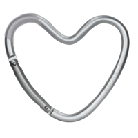 Dooky Hook Heart Matt Silver