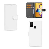 Telefoonhoesje Samsung Galaxy M21 | M30s Wallet Bookcase Wit met Pasjeshouder - thumbnail