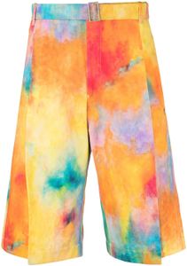 Etudes short ample à imprimé tie-dye - Orange