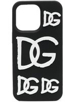 Dolce & Gabbana coque d'iPhone 13 Pro à logo imprimé - Noir