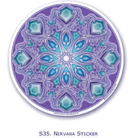 Raamsticker Nirvana Mandala - thumbnail