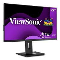 Viewsonic VG2756-4K 68,6 cm (27 inch) kantoormonitor (4K UHD, IPS-paneel, HDMI, DP, RJ45 Ethernet, USB C, in hoogte verstelbaar, luidspreker, Eye-Care, 4 jaar omruilservice) zwart