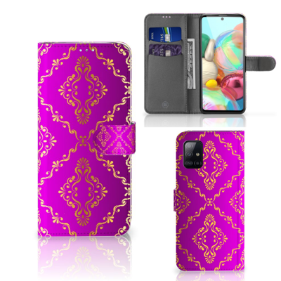 Wallet Case Samsung Galaxy A71 Barok Roze Wallet Case Samsung Galaxy A71 Barok Roze