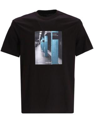 Armani Exchange T-shirt met print - Zwart