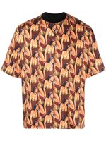 Roberto Cavalli t-shirt à imprimé graphique - Marron - thumbnail