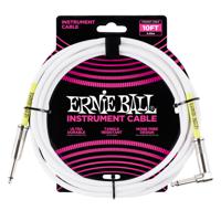 Ernie Ball 6049 Classic Instrument Cable, 3 meter, wit - thumbnail