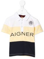 Aigner Kids polo à logo imprimé - Jaune - thumbnail