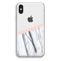 A touch of peach: iPhone X Transparant Hoesje - thumbnail