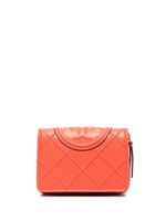 Tory Burch portefeuille en cuir à logo embossé - Orange