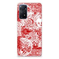 Silicone Back Case Xiaomi Redmi Note 11 Pro 5G Angel Skull Rood