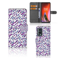 OnePlus Nord 2 5G Telefoon Hoesje Feathers Color