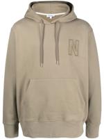 Norse Projects Hoodie met logopatch - Groen