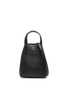 Ferragamo sac à bandoulière Gancini en cuir - Noir