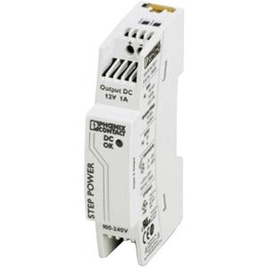 Phoenix Contact STEP-PS/48AC/24DC/0.5 DIN-rail netvoeding 24 V/DC 0.55 A 24 W Aantal uitgangen: 1 x Inhoud: 1 stuk(s)