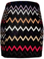 Missoni minijupe en crochet à motif zig-zag - Noir